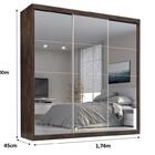 Guarda Roupa Casal Paris  2gav C/esp Nas 3pts Correr