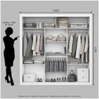 Guarda Roupa Casal Paula Glass Branco