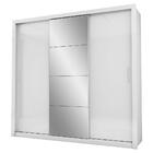 Guarda Roupa Casal Paula Glass Branco