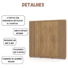 Guarda Roupa Casal Pernambuco 6 Portas Nature Brisa Vila Rica