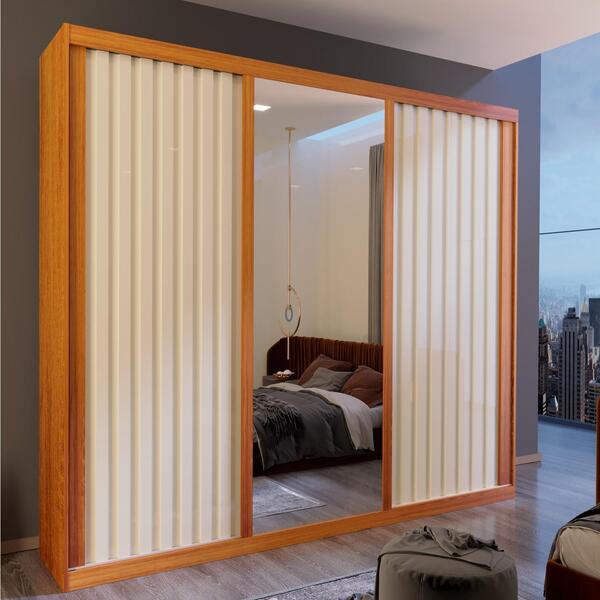 Guarda Roupa Casal Petra 3 Portas 4 Gavetas Bom Pastor