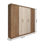 Guarda-roupa Casal Petropolis 8 Portas 2 Gavetas Mocaccino Ru