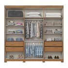 Guarda Roupa Casal Pétrus 100% Mdf 6 Portas 4 Gavetas Com Pés