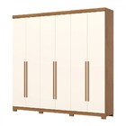 Guarda-roupa Casal Pétrus 6 Portas 4 Gavetas 100% Mdf Nature/