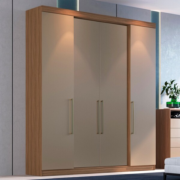 Guarda-roupa Casal Ph1717 4 Portas 4 Gavetas Fendi - Herval