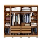 Guarda Roupa Casal Platinium 100% Mdf 6 Portas De Bater 6 Gav