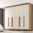 Guarda Roupa Casal Platinium 100% Mdf 6 Portas De Bater 6 Gav