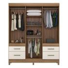 Guarda Roupa Casal Poema 6 Portas 4 Gavetas Amendola Off Whit