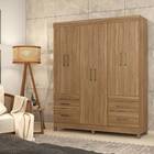 Guarda Roupa Casal Poema 6 Portas 4 Gavetas Amendola Tana Dec