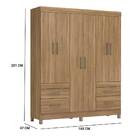 Guarda Roupa Casal Poema 6 Portas 4 Gavetas Amendola Tana Dec