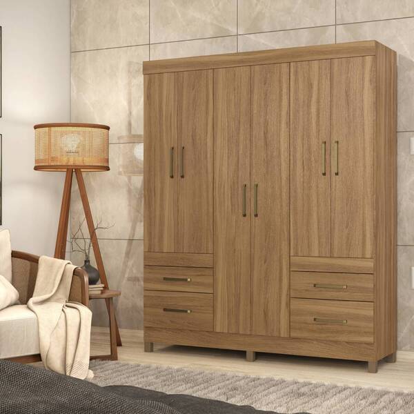 Guarda Roupa Casal Poema 6 Portas 4 Gavetas Amendola Tana Dec