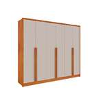 Guarda-roupa Casal Poenia 6 Pt 6 Gv Cinamomo E Off White