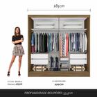 Guarda Roupa Casal Poliana 2 Portas De Correr Boreal/grafite