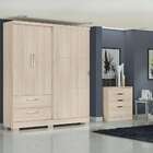 Guarda-roupa Casal Port 2pt 3gv Amêndoa