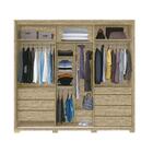 Guarda Roupa Casal Porta De Correr Cadenza Teca Fênix