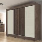 Guarda-roupa Casal Portinari 4 Portas Wengue/off White