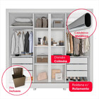 Guarda-roupa Casal Portinari 4 Pt 6 Gv Branco