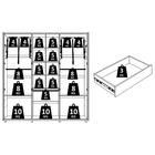 Guarda Roupa Casal Portinari Ripado 6 Portas Com Espelho - Ma