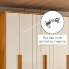 Guarda Roupa Casal Portinari Ripado 6 Portas - Madetec
