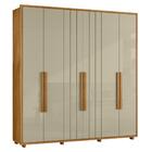 Guarda Roupa Casal Portinari Ripado 6 Portas - Madetec