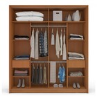 Guarda-roupa Casal Porto 2 Portas 2 Gavetas Freijó/branco - P