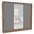 Guarda-roupa Casal Porto 3 Portas 4 Gavetas Com Espelho Freij