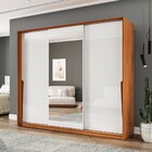 Guarda-roupa Casal Porto 3 Portas 4 Gavetas Com Espelho Freij