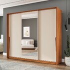 Guarda-roupa Casal Porto 3 Portas 4 Gavetas Com Espelho Freij