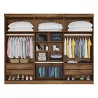 Guarda-roupa Casal Porto 6 Portas 4 Gavetas 100% Mdf Espelhad