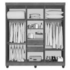 Guarda-roupa Casal Porto 6 Portas Wengue Naturale