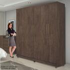 Guarda-roupa Casal Porto 6 Portas Wengue Naturale