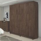 Guarda-roupa Casal Porto 6 Portas Wengue Naturale