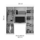 Guarda-roupa Casal Porto 6 Pt Native
