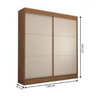 Guarda-roupa Casal Portugal 2 Portas De Correr 3 Gavetas Cina