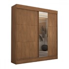 Guarda-roupa Casal Portugal 2 Portas De Correr Com Espelho 3