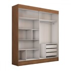 Guarda-roupa Casal Portugal 2 Portas De Correr Com Espelho 3