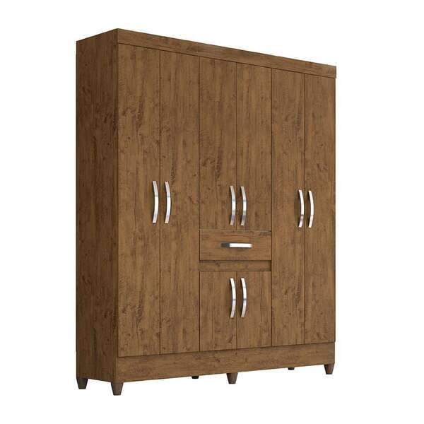 Guarda-roupa Casal Portugal 8 Pt 1 Gv Castanho