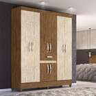 Guarda-roupa Casal Portugal 8 Pt 1 Gv Castanho E Avelã