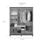 Guarda-roupa Casal Portugal 8 Pt 1 Gv Castanho E Avelã