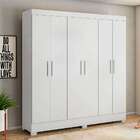 Guarda-roupa Casal Prático 6 Pt 3 Gv Branco