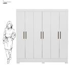 Guarda-roupa Casal Prático 6 Pt 3 Gv Branco
