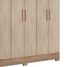 Guarda-roupa Casal Prático 6 Pt 3 Gv Nogal