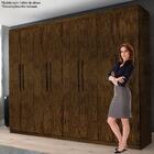 Guarda-roupa Casal Premium 8 Portas Avelã Ipê