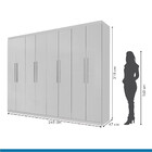 Guarda-roupa Casal Premium 8 Portas Branco