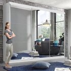 Guarda Roupa Casal Premium Elle 205,9cm Com Espelho 3 Portas