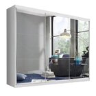 Guarda Roupa Casal Premium Elle 205,9cm Com Espelho 3 Portas