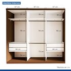 Guarda Roupa Casal Premium Evidence 205,9cm Com Espelho 3 Por