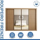 Guarda Roupa Casal Premium Firenze 279,3cm Com Espelho 2 Port