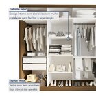 Guarda Roupa Casal Premium Firenze 279,3cm Com Espelho 4 Port