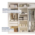 Guarda Roupa Casal Premium Firenze 279,3cm Com Espelho 4 Port